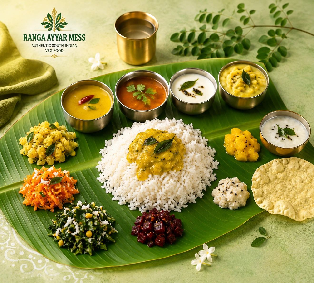 South Indian home style meal